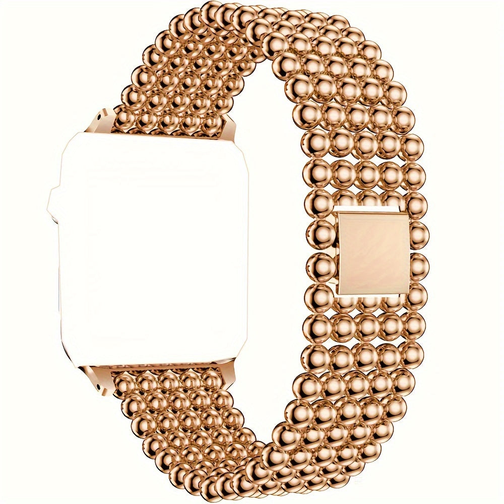 Premium Metal Band for Apple Watch - Fashion-Forward Upgrade with Seamless Fit - Compatible with All Series 8/7/6/5/4/3/2/1 SE, Sizes 38/45mm - Durable & Comfortable