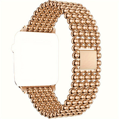 Premium Metal Band for Apple Watch - Fashion-Forward Upgrade with Seamless Fit - Compatible with All Series 8/7/6/5/4/3/2/1 SE, Sizes 38/45mm - Durable & Comfortable