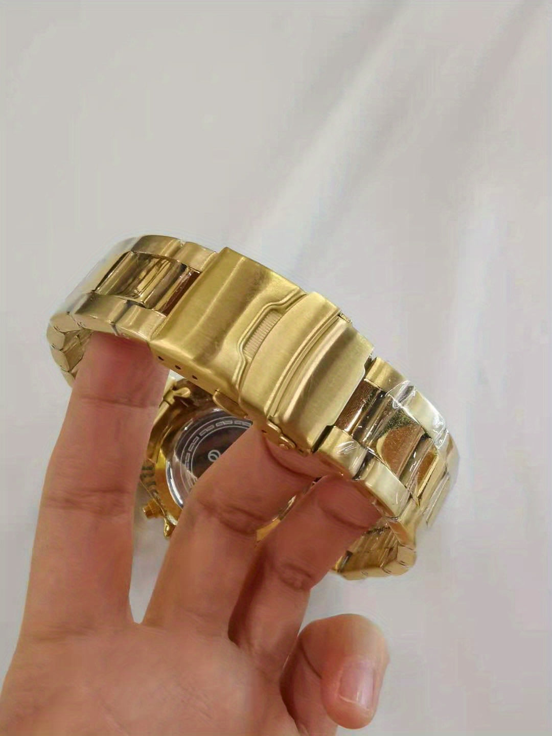 Mens Chronograph Stainless Steel Strap Waterproof Date Quartz Watch, Business Casual Wrist Watches