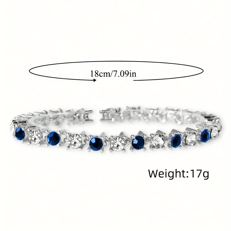 Women's Watch Baroque Rhinestone Quartz Watch Sparkling Fashion Analog Wrist Watch & 1pc Bracelet, Gift For Mom Her