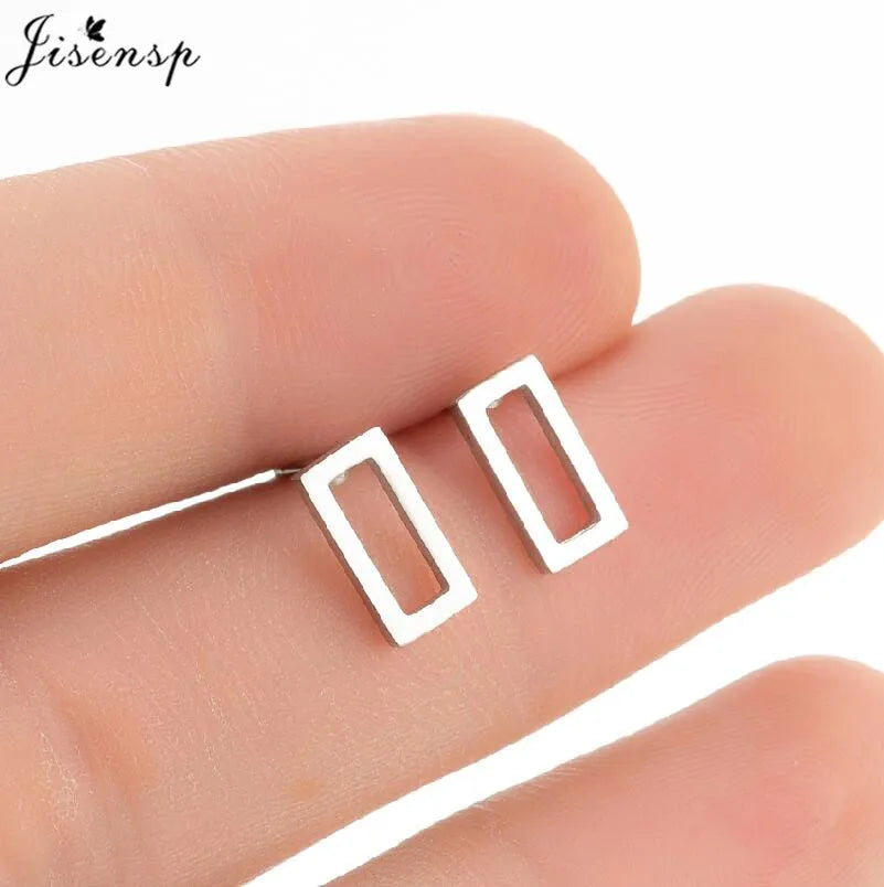 Mini Stainless Steel Smile Face Stud Earrings for for Women Girls Jewelry Cute Candle Skull Halloween Earings Christmas Gift