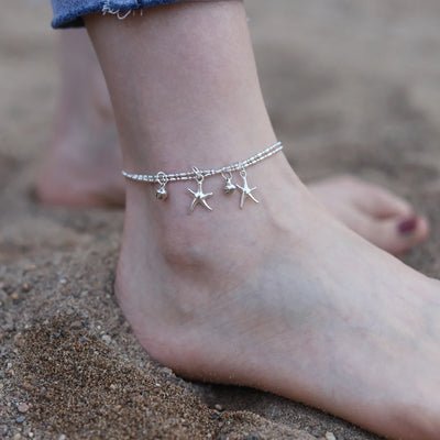 Fashion Ankle Bracelets Anklets for Women Beach Accessories Ankle Bracelet Stainless Steel Leg Bracelet Sandals Foot Jewelry