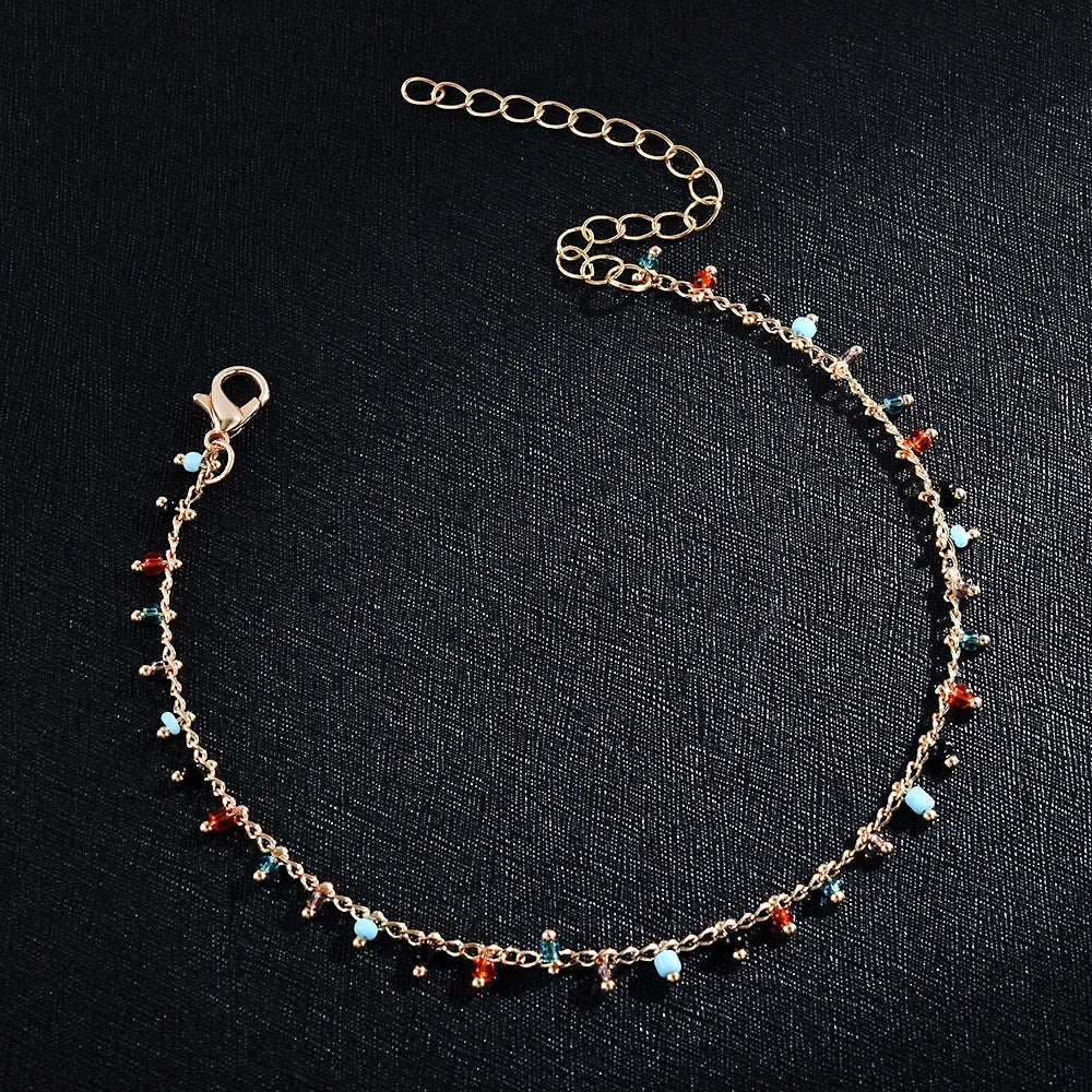 Fashion Ankle Bracelets Anklets for Women Beach Accessories Ankle Bracelet Stainless Steel Leg Bracelet Sandals Foot Jewelry