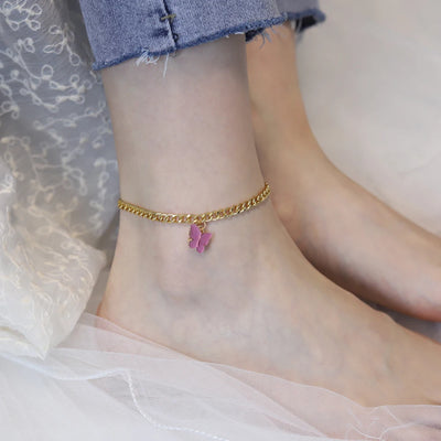 Fashion Ankle Bracelets Anklets for Women Beach Accessories Ankle Bracelet Stainless Steel Leg Bracelet Sandals Foot Jewelry