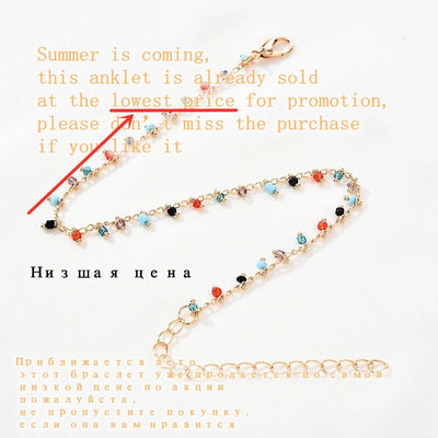 Fashion Ankle Bracelets Anklets for Women Beach Accessories Ankle Bracelet Stainless Steel Leg Bracelet Sandals Foot Jewelry