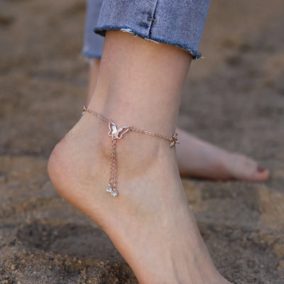 Fashion Ankle Bracelets Anklets for Women Beach Accessories Ankle Bracelet Stainless Steel Leg Bracelet Sandals Foot Jewelry