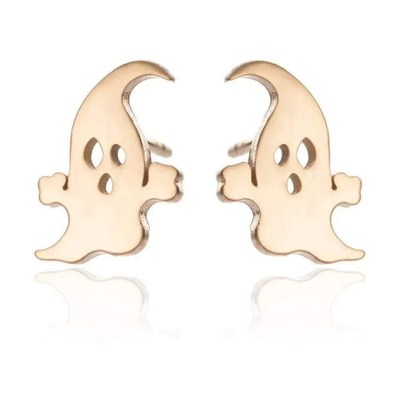 Cute Stainless Steel Bat Stud Earrings Femme Punk Pumpkin Ghost Elves Earing Fashion Jewelry Brincos Halloween Gifts Trendy