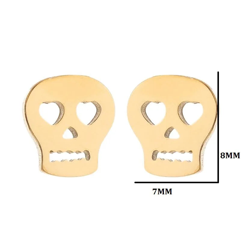 Cute Stainless Steel Bat Stud Earrings Femme Punk Pumpkin Ghost Elves Earing Fashion Jewelry Brincos Halloween Gifts Trendy