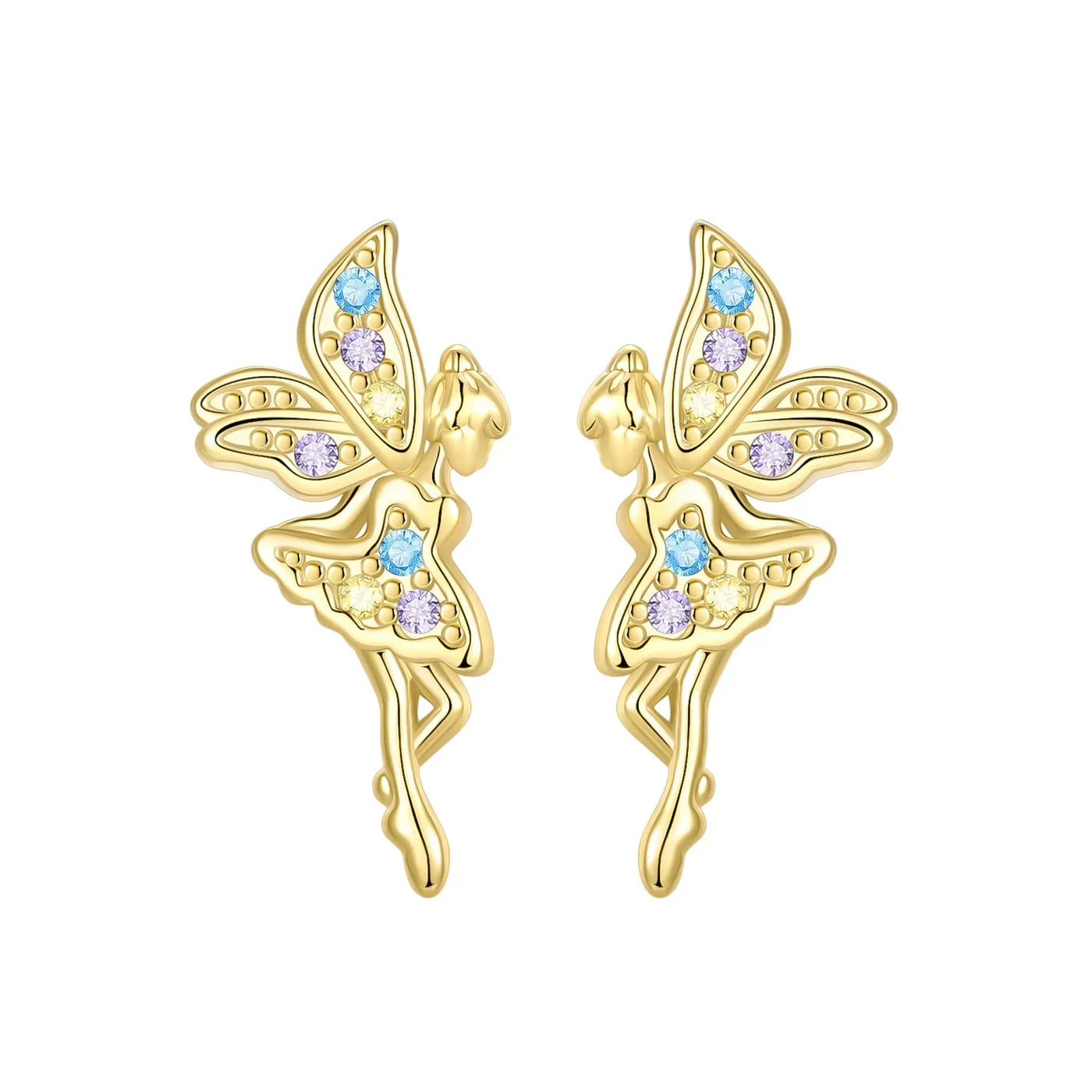 Sparkling 925 Sterling Silver Golden Hoop Earrings Pumpkin Skull Christmas Tree Ear Stud Halloween Earring For Women DIY Jewelry