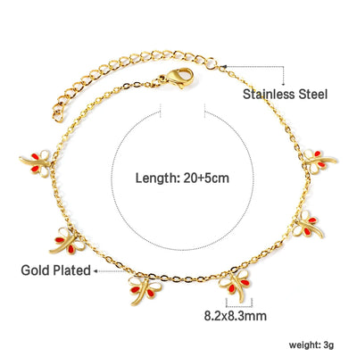 LUXUSTEEL Geometric Anklets for Women Rectangle Bracelet on Leg Stainless Steel Women's Chain Anklets Wedding Party Jewelry