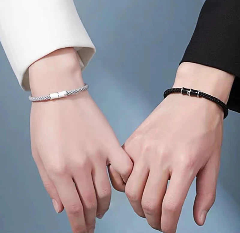 Bamboo Slub Couple Bracelet for Lover Women Men Hand Crafted Adjustable Rope Friend Relationship Matching Bracelets Jewelry Gift