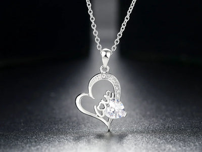 Couple Love Heart Pendant Necklace for Women Korean Fashion Aesthetic Choker Neck Chains Colorful Crystal Trend Y2k Jewelry N546