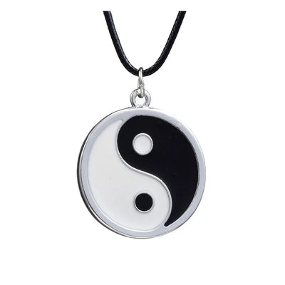 Paired Things Necklace For Couple BFF Colier Friendship Yin Yang Pendants Necklaces Black Collares Para Mujer Vintage Choker