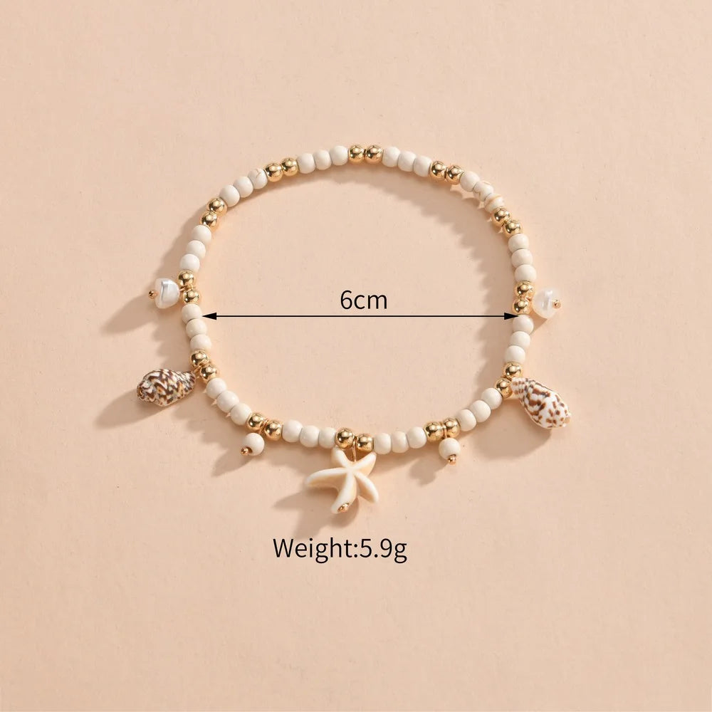 Anklets Bracelets Vintage Multiple Layers Anklets for Women Pendant Charms Rope Chain Beach Summer Foot Ankle Bracelet Jewelr