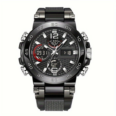 New Watches For Men Waterproof Clock Alarm Reloj Hombre LCD Dual Display Wristwatch Quartz Sports Mens Watch
