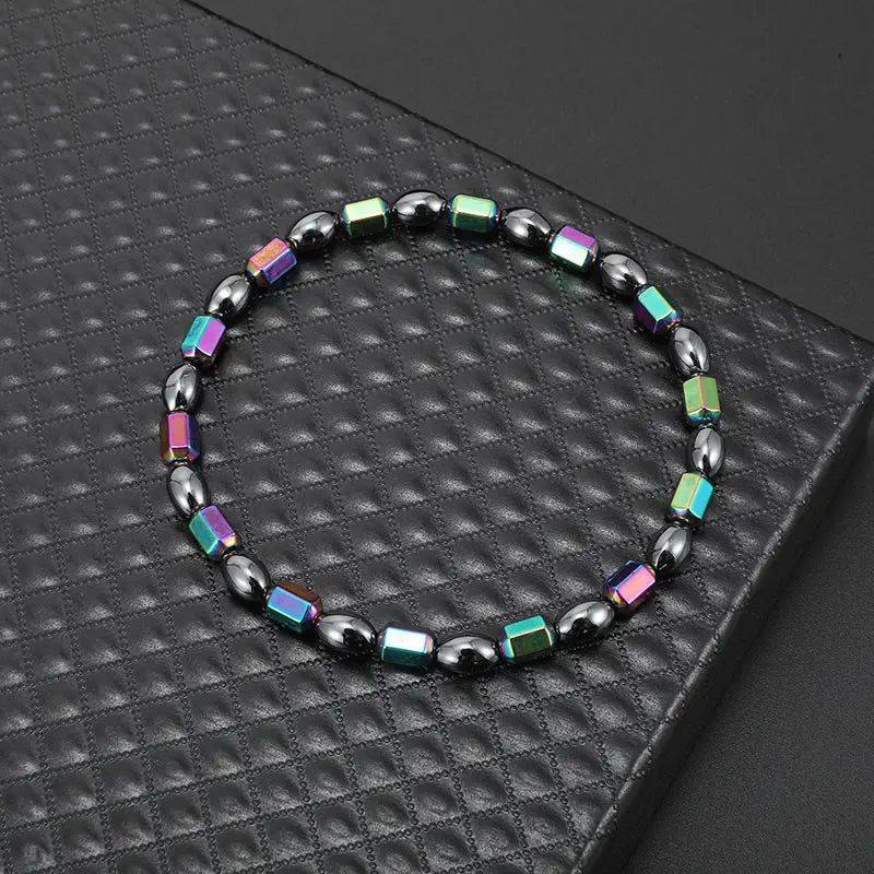 Magnetic Weight Loss Health Anklet Colorful Gallstone Stimulation Relief Therapy Arthritis Pain Relief Health Anklet Jewelry