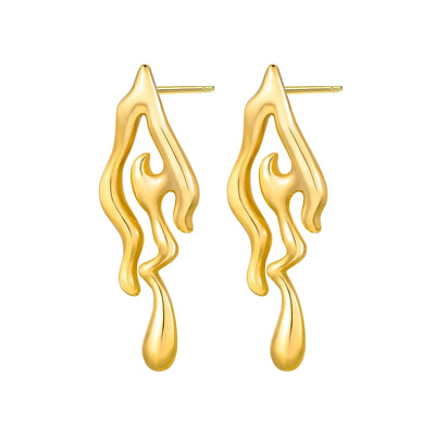 Sparkling 925 Sterling Silver Golden Hoop Earrings Pumpkin Skull Christmas Tree Ear Stud Halloween Earring For Women DIY Jewelry