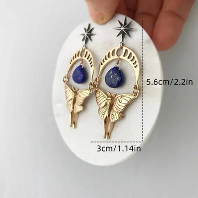 Fashion Gothic Bat Creative Bohemian Pendant Earrings Women's Halloween Party Gifts Jewelry
