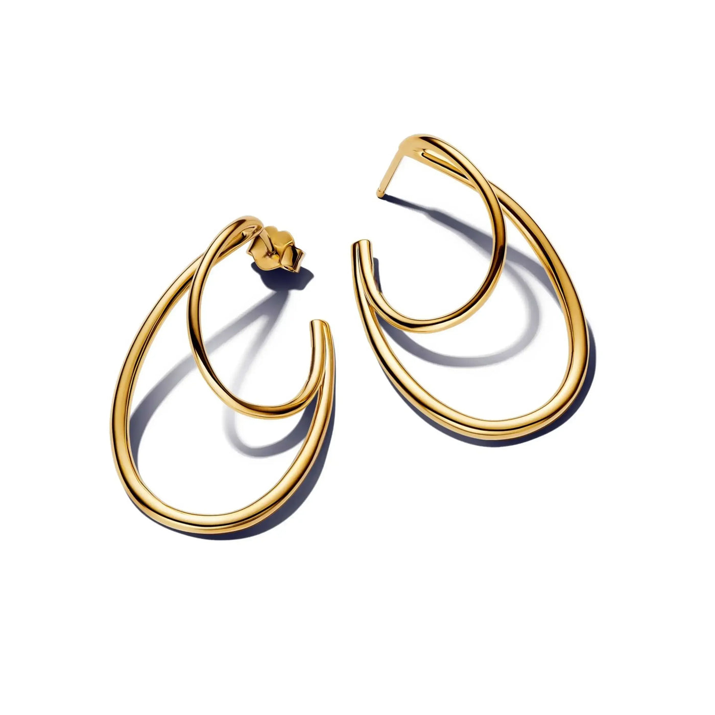 Sparkling 925 Sterling Silver Golden Hoop Earrings Pumpkin Skull Christmas Tree Ear Stud Halloween Earring For Women DIY Jewelry