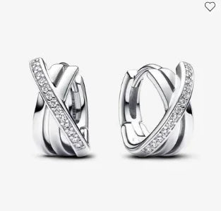 Sparkling 925 Sterling Silver Golden Hoop Earrings Pumpkin Skull Christmas Tree Ear Stud Halloween Earring For Women DIY Jewelry