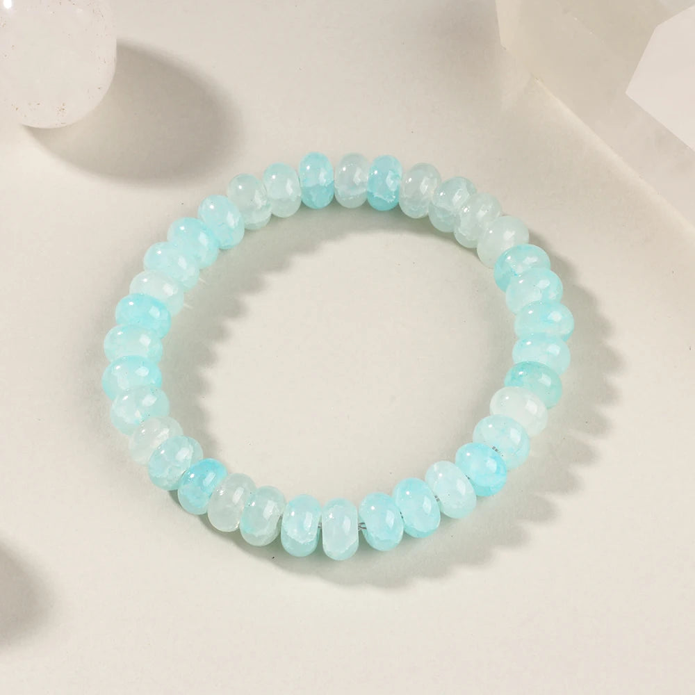 bracelets for couples women men bf and gf boyfriend girlfriend braclet best friend bangles yellow blue glass