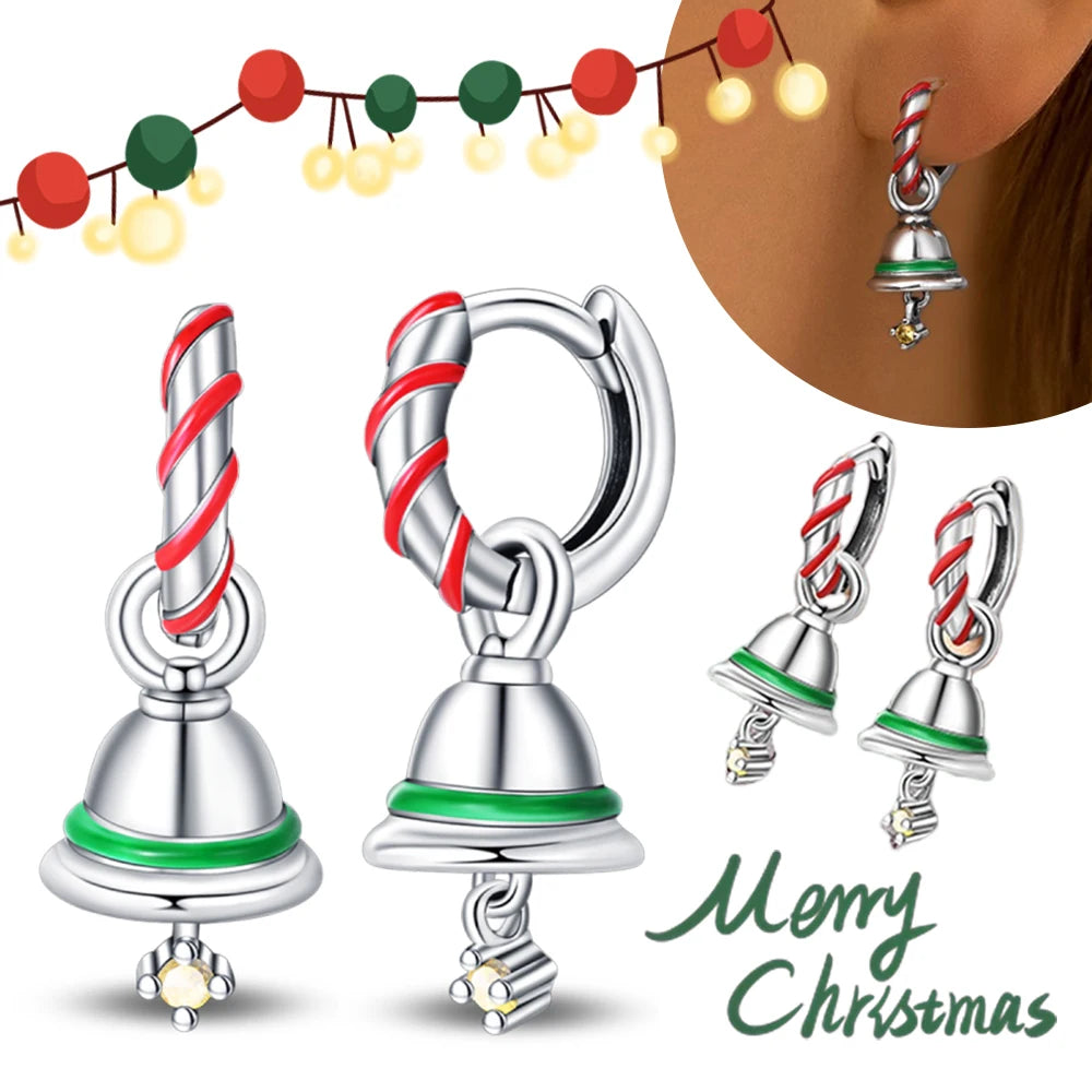 Halloween Party Cute Pumpkin Bat Ring Earrings 925 Silver Earrings For Women Punk Men's Earrings Fit Women Party Jewelry Gift