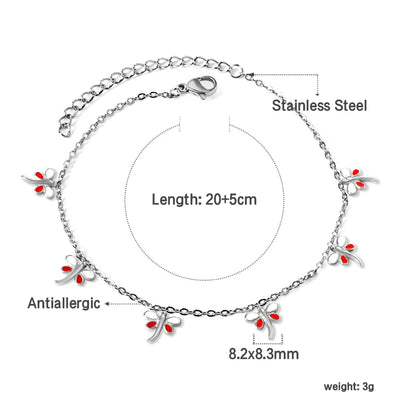 LUXUSTEEL Geometric Anklets for Women Rectangle Bracelet on Leg Stainless Steel Women's Chain Anklets Wedding Party Jewelry