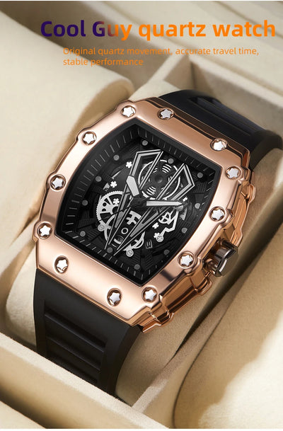 Foreign Trade Watch Large Dial For Men Quartz Waterproof Sport Square Luminous Watch For Men