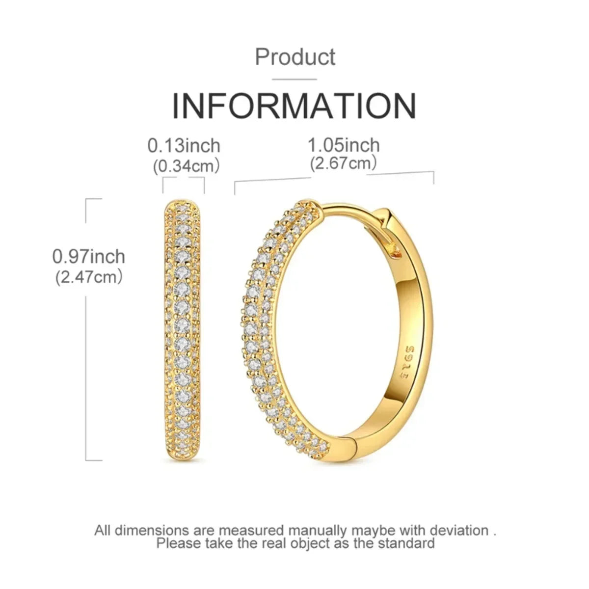 Sparkling 925 Sterling Silver Golden Hoop Earrings Pumpkin Skull Christmas Tree Ear Stud Halloween Earring For Women DIY Jewelry