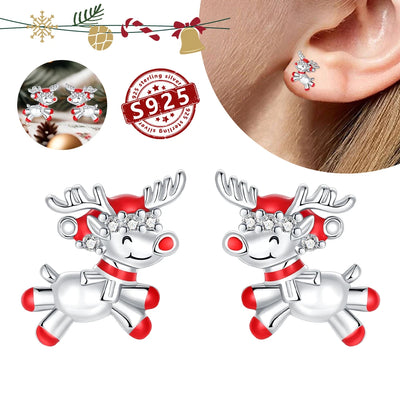 Halloween Party Cute Pumpkin Bat Ring Earrings 925 Silver Earrings For Women Punk Men's Earrings Fit Women Party Jewelry Gift