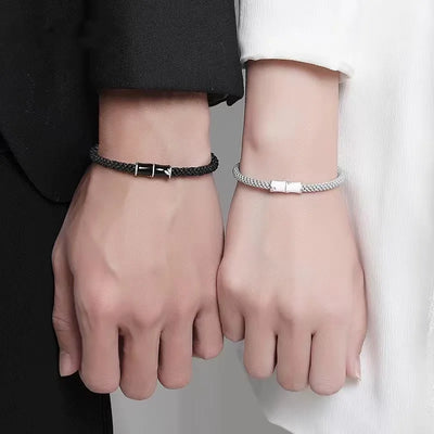 Bamboo Slub Couple Bracelet for Lover Women Men Hand Crafted Adjustable Rope Friend Relationship Matching Bracelets Jewelry Gift