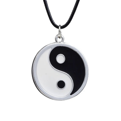 Paired Things Necklace For Couple BFF Colier Friendship Yin Yang Pendants Necklaces Black Collares Para Mujer Vintage Choker
