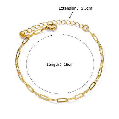 Vintage Anklets for Women Stainless Steel Beads Chain Anklet Leg Bracelets Bodychain Summer Beach Jewelry Accessories Gifts
