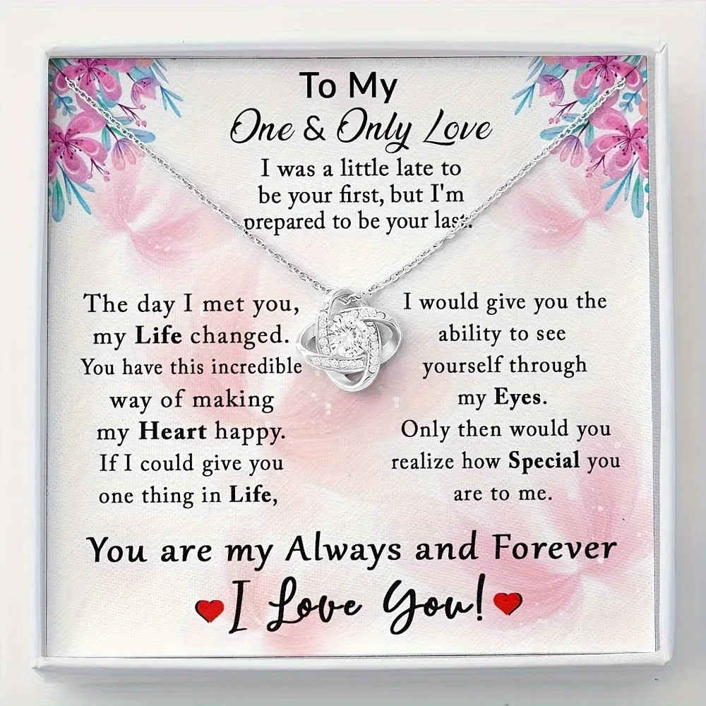 Only Love Necklace Gift, Gift For Wife, Girlfriend, Necklace For Wife, Girlfriend, Anniversary, Birthday Gift