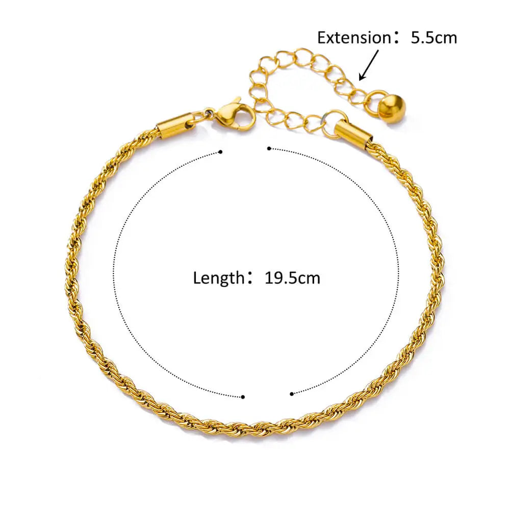 Stainless Steel Anklets for Women Waterproof Gold Color Anklet Luxury Designer Jewelry Summer Accessories mujer freeshiping item
