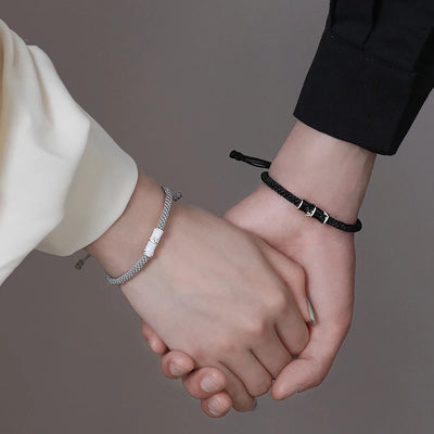 Bamboo Slub Couple Bracelet for Lover Women Men Hand Crafted Adjustable Rope Friend Relationship Matching Bracelets Jewelry Gift