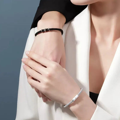 Bamboo Slub Couple Bracelet for Lover Women Men Hand Crafted Adjustable Rope Friend Relationship Matching Bracelets Jewelry Gift