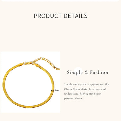 2024 Summer New Gold Color Anklets For Women Stainless Steel Firga Chain Feet Jewelry Layered Link Chain Accessory