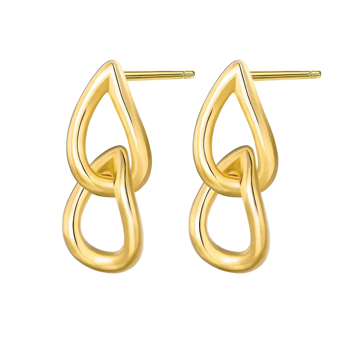 Sparkling 925 Sterling Silver Golden Hoop Earrings Pumpkin Skull Christmas Tree Ear Stud Halloween Earring For Women DIY Jewelry