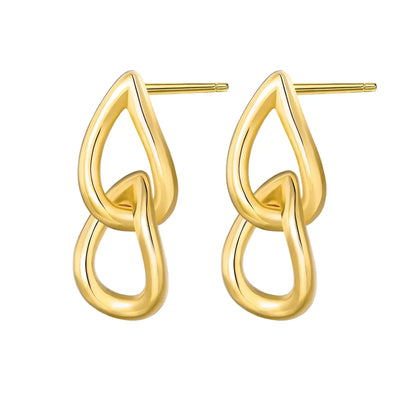 Sparkling 925 Sterling Silver Golden Hoop Earrings Pumpkin Skull Christmas Tree Ear Stud Halloween Earring For Women DIY Jewelry