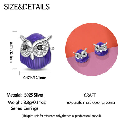 Amazing 925 Sterling Silver Black Spider & Shiny Bow Skull & Pumpkin Head Stud Earrings For Halloween Party Fine Jewelry Gift