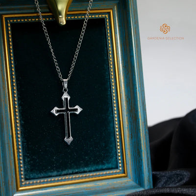 Cross Necklace for Men and Women Instagram Trendy Couple Bounce Dangle Personalized Student Hip Hop Accessories Trendy Goods