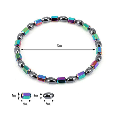 Magnetic Weight Loss Health Anklet Colorful Gallstone Stimulation Relief Therapy Arthritis Pain Relief Health Anklet Jewelry