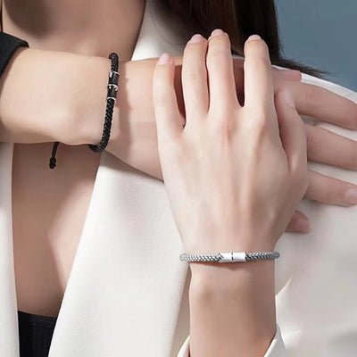 Bamboo Slub Couple Bracelet for Lover Women Men Hand Crafted Adjustable Rope Friend Relationship Matching Bracelets Jewelry Gift