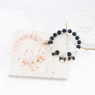 Couple Bracelets for Woman Men 2pcs Magnet Bead Elastic Couple's Bracelets Trendy Jewelry Gift Friendship Bracelet