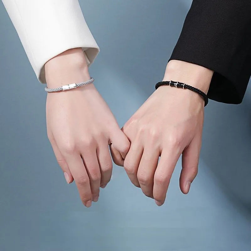 Bamboo Slub Couple Bracelet for Lover Women Men Hand Crafted Adjustable Rope Friend Relationship Matching Bracelets Jewelry Gift