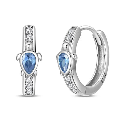 Sparkling 925 Sterling Silver Golden Hoop Earrings Pumpkin Skull Christmas Tree Ear Stud Halloween Earring For Women DIY Jewelry