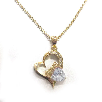 Couple Love Heart Pendant Necklace for Women Korean Fashion Aesthetic Choker Neck Chains Colorful Crystal Trend Y2k Jewelry N546