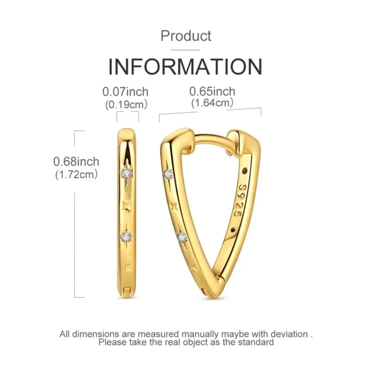 Sparkling 925 Sterling Silver Golden Hoop Earrings Pumpkin Skull Christmas Tree Ear Stud Halloween Earring For Women DIY Jewelry