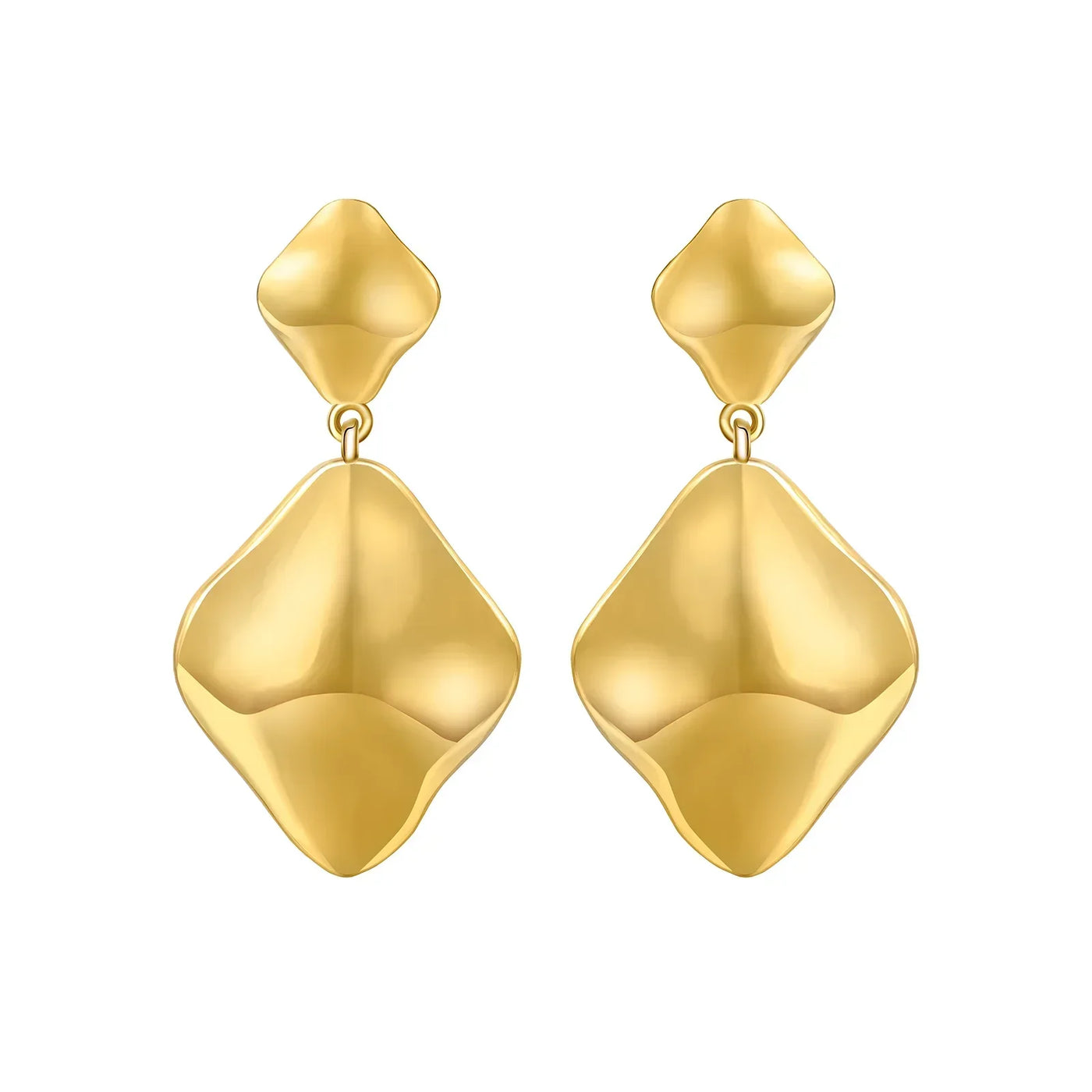 Sparkling 925 Sterling Silver Golden Hoop Earrings Pumpkin Skull Christmas Tree Ear Stud Halloween Earring For Women DIY Jewelry